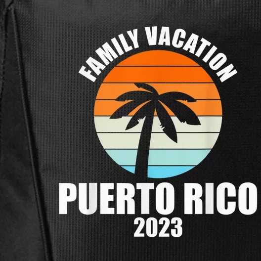 Puerto Rico Family Vacation Happy Summer Matching Holiday City Backpack