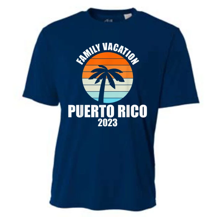 Puerto Rico Family Vacation Happy Summer Matching Holiday Cooling Performance Crew T-Shirt