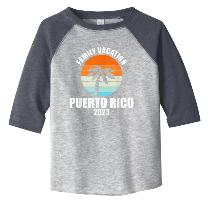 Puerto Rico Family Vacation Happy Summer Matching Holiday Toddler Fine Jersey T-Shirt