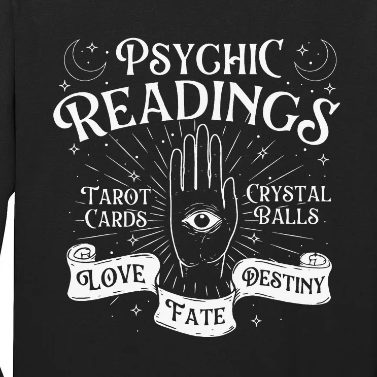 Psychic Readings Fortune Teller Chiromancy Palm Reading Tall Long Sleeve T-Shirt