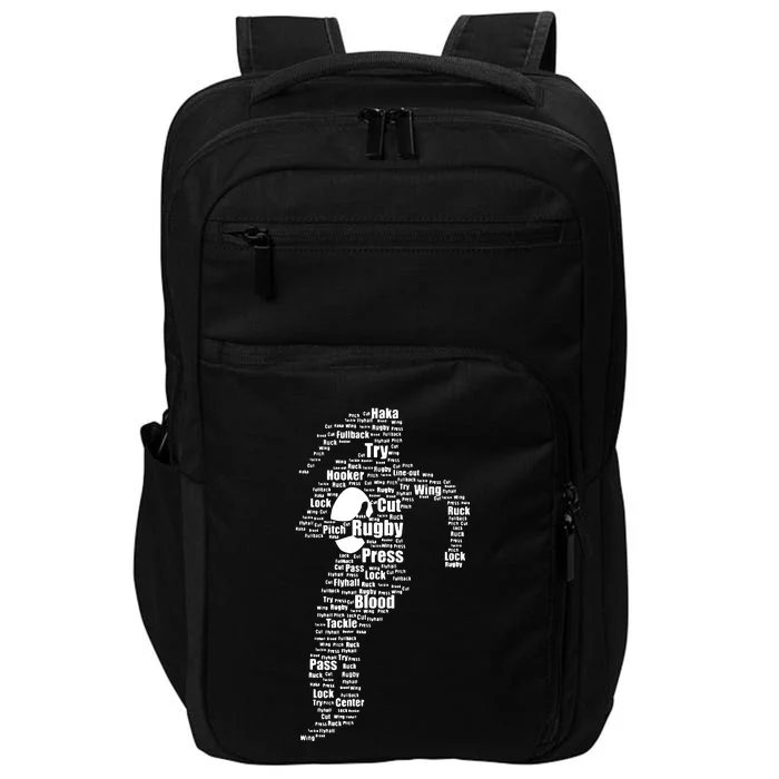 Proud Rugby Girls Gift Women Rugby Player Impact Tech Backpack