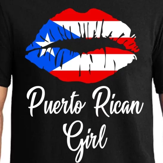 Puerto Rican Girl - Pride Puerto Rico Boricua Girl Lips Pajama Set