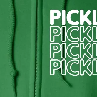 Pickles Retro Green Gift Full Zip Hoodie