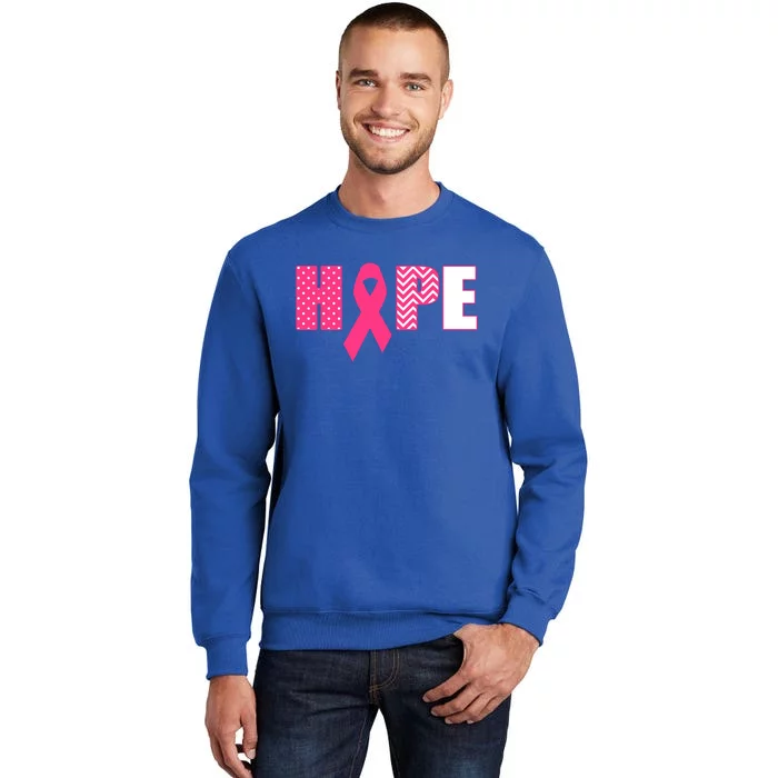 Pink Ribbon Gift With Saying Hope Teen Sweatshirt