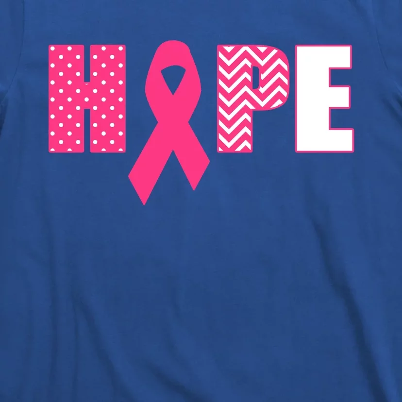 Pink Ribbon Gift With Saying Hope Teen T-Shirt