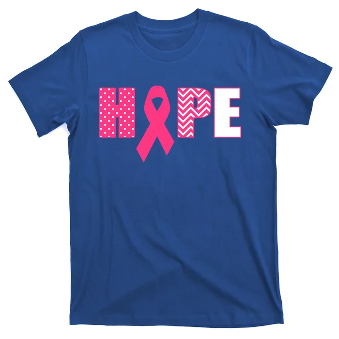 Pink Ribbon Gift With Saying Hope Teen T-Shirt