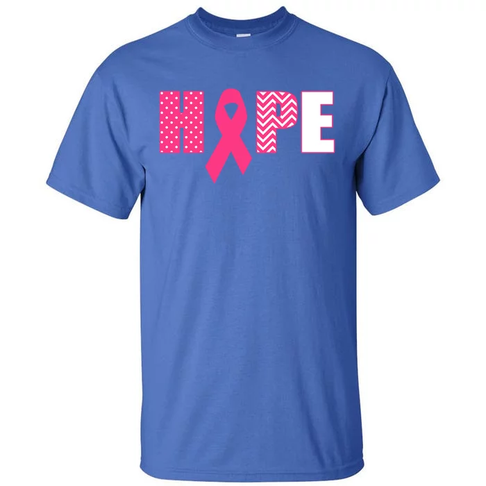 Pink Ribbon Gift With Saying Hope Teen Tall T-Shirt