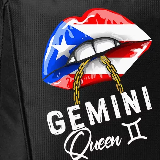 Puerto Rico Gemini Queen May June Zodiac Cute Birthday Flag City Backpack