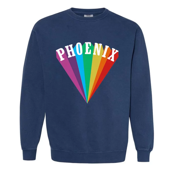 Phoenix Rainbow Graphic Funny Garment-Dyed Sweatshirt