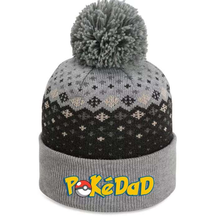 Pokedad Retro Gift For Dad The Baniff Cuffed Pom Beanie