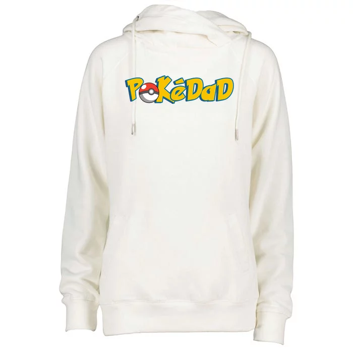 Pokedad Retro Gift For Dad Womens Funnel Neck Pullover Hood