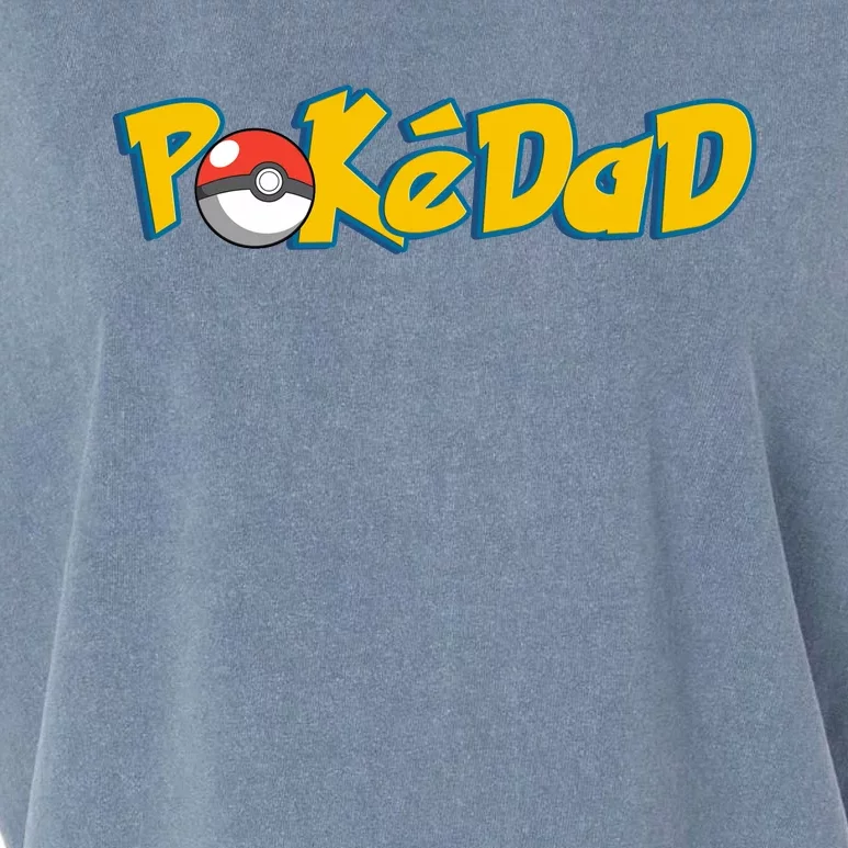 Pokedad Retro Gift For Dad Garment-Dyed Women's Muscle Tee