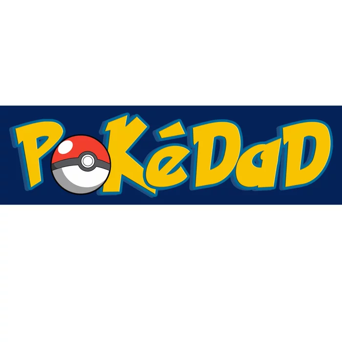 Pokedad Retro Gift For Dad Bumper Sticker