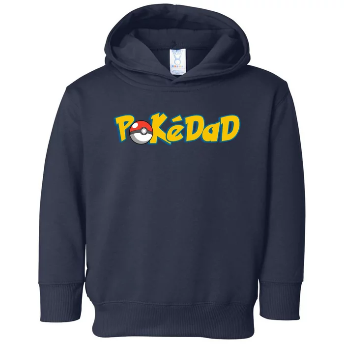 Pokedad Retro Gift For Dad Toddler Hoodie