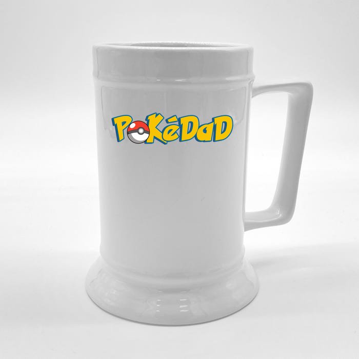 Pokedad Retro Gift For Dad Front & Back Beer Stein