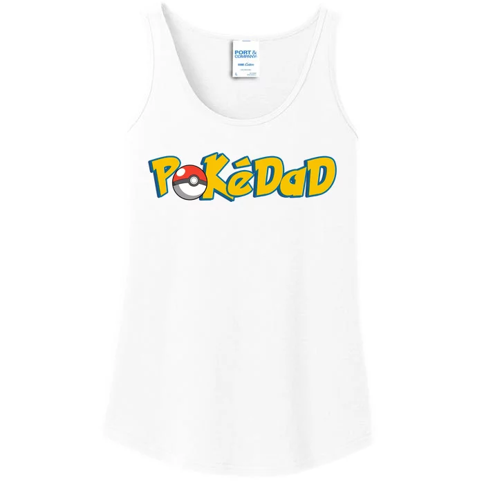 Pokedad Retro Gift For Dad Ladies Essential Tank