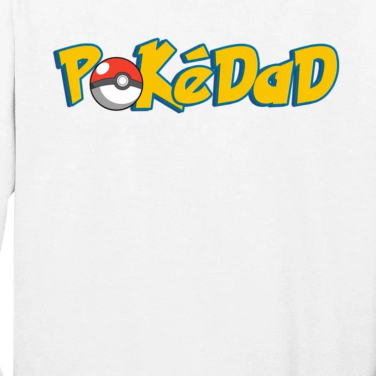 Pokedad Retro Gift For Dad Tall Long Sleeve T-Shirt