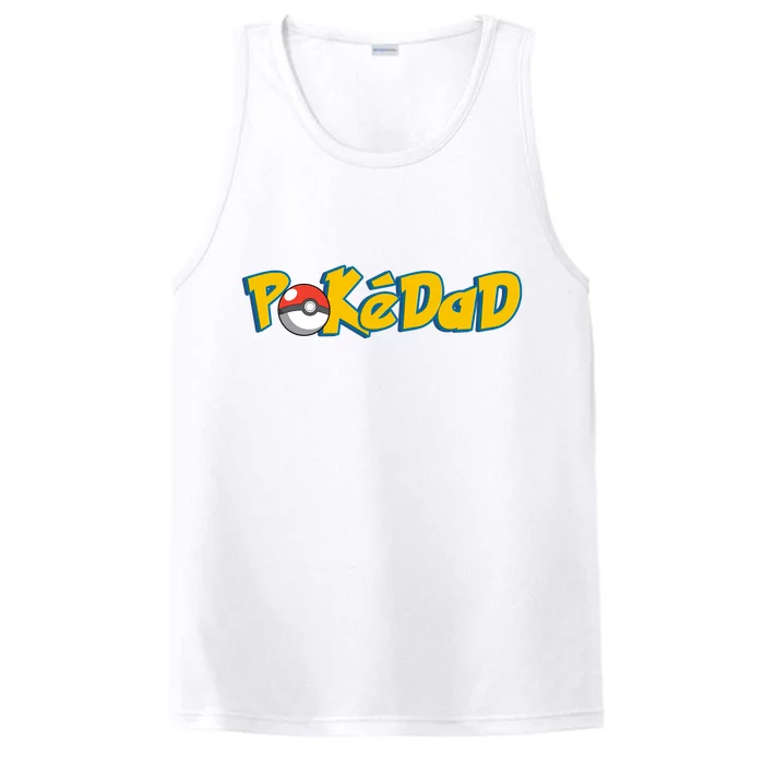 Pokedad Retro Gift For Dad Performance Tank