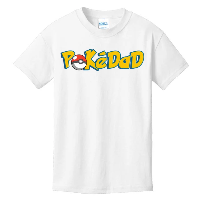 Pokedad Retro Gift For Dad Kids T-Shirt