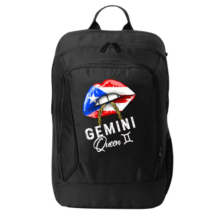 Puerto Rico Gemini Queen May June Zodiac Cute Birthday Flag City Backpack