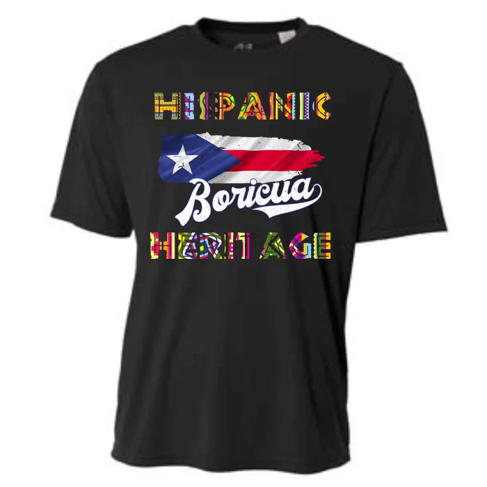 Puerto Rico Hispanic Heritage Month Boricua Cooling Performance Crew T-Shirt