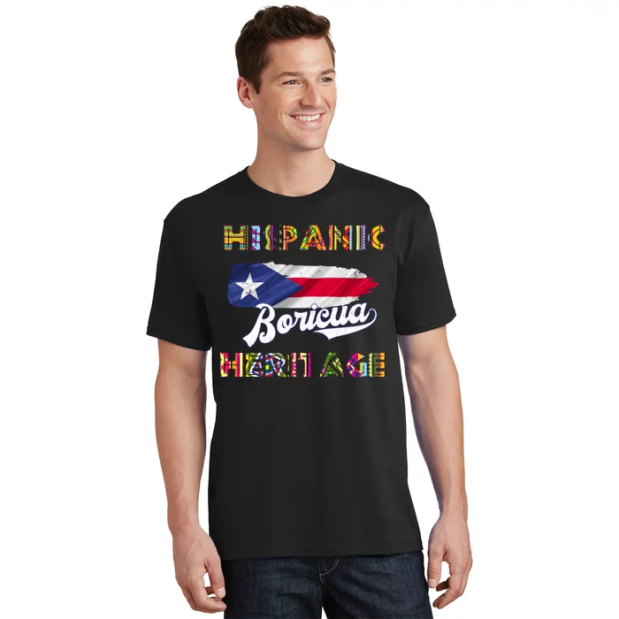 Puerto Rico Hispanic Heritage Month Boricua T-Shirt