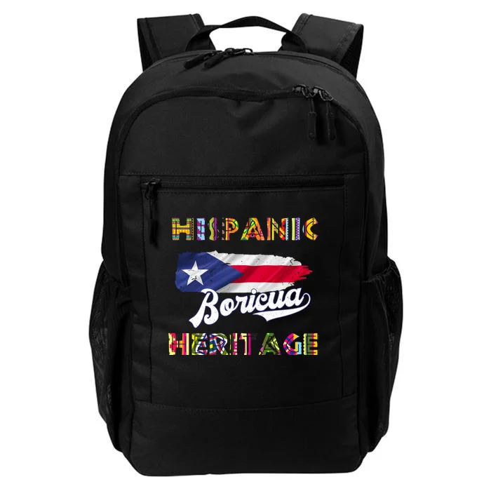 Puerto Rico Hispanic Heritage Month Boricua Daily Commute Backpack