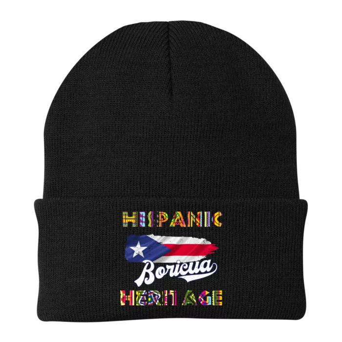 Puerto Rico Hispanic Heritage Month Boricua Knit Cap Winter Beanie