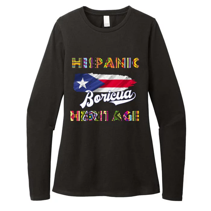 Puerto Rico Hispanic Heritage Month Boricua Womens CVC Long Sleeve Shirt