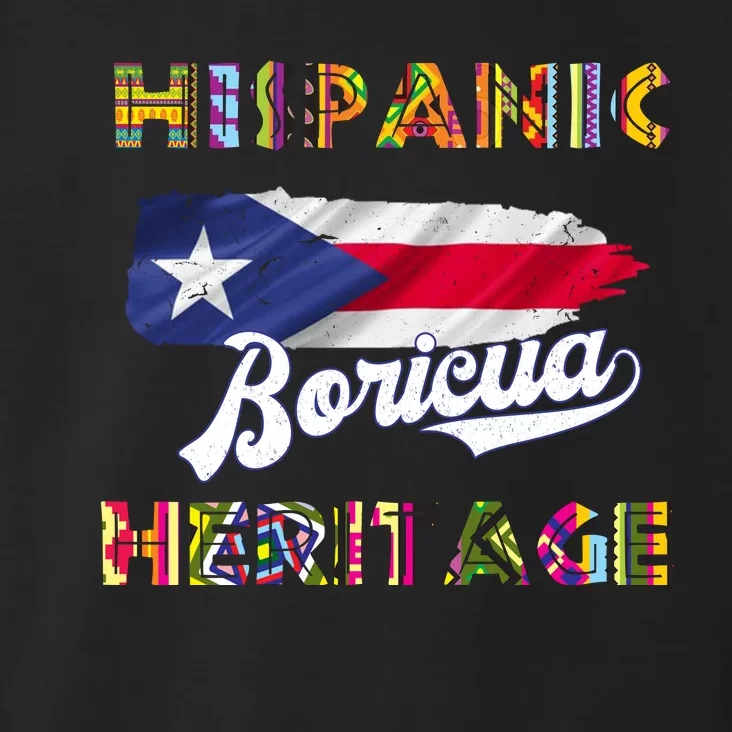 Puerto Rico Hispanic Heritage Month Boricua Toddler Hoodie