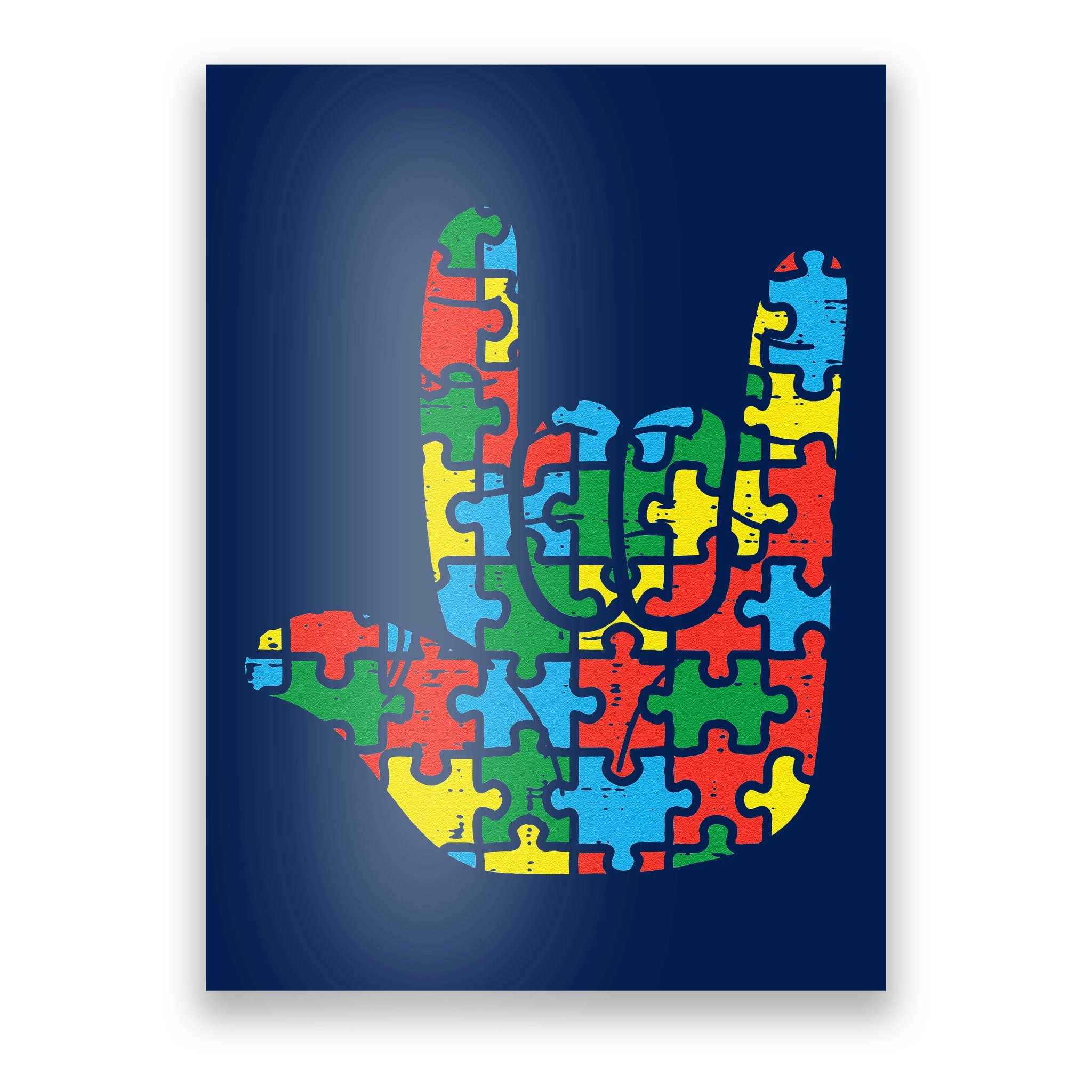 Personalize this Hand-drawn Colorful Signs Of Autism Poster