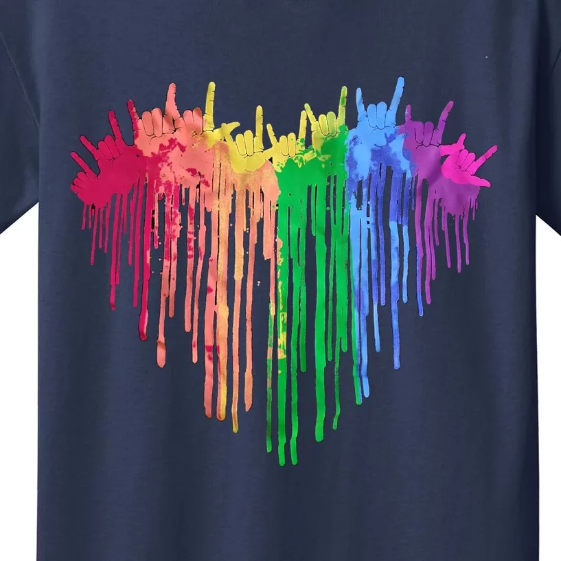 Pride Rainbow Heart Graphic Lgbt Kids T-Shirt