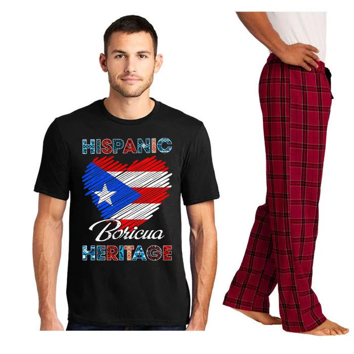 Puerto Rican Hispanic Heritage Boricua Puerto Rico Flag Pajama Set