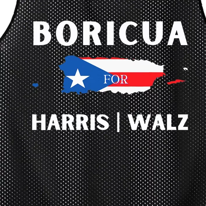 Puerto Ricans Harris 2024 Boricua For Harris Waltz Mesh Reversible Basketball Jersey Tank