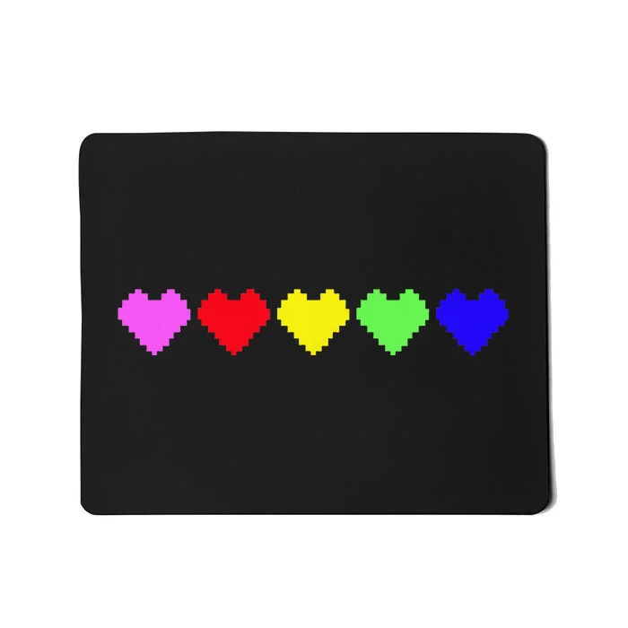 Pride Rainbow Hearts Mousepad