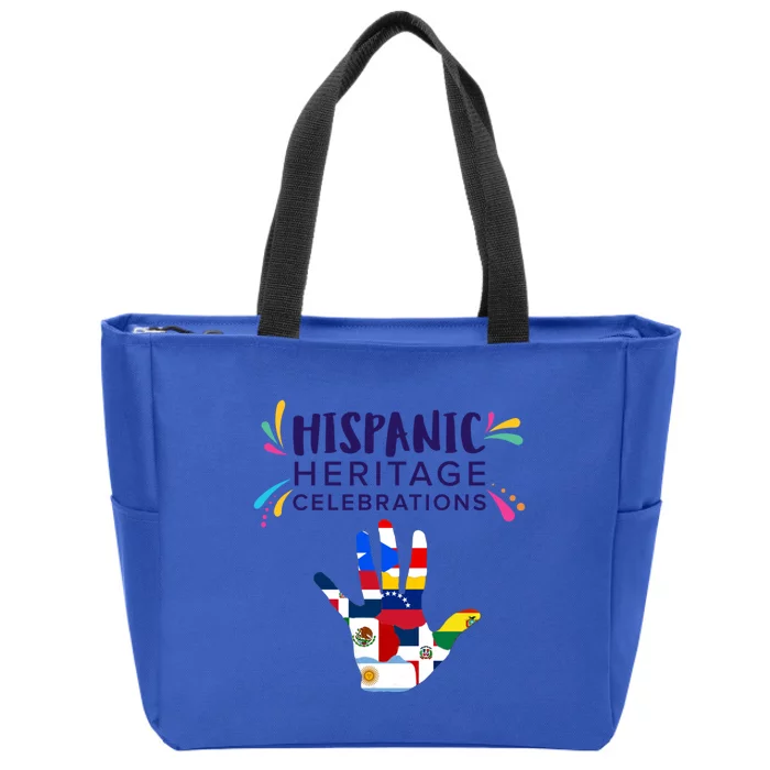 Puerto Rico Hispanic Heritage Gift Idea Meaningful Gift Zip Tote Bag