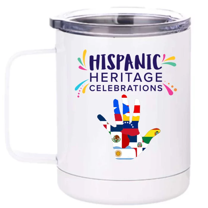 Puerto Rico Hispanic Heritage Gift Idea Meaningful Gift Front & Back 12oz Stainless Steel Tumbler Cup