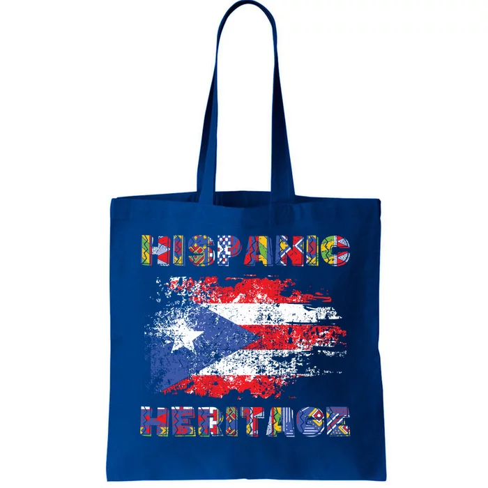 Puerto Rico Hispanic Heritage Month Gift Design Idea Gift Tote Bag