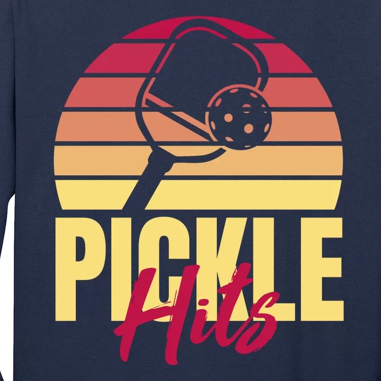 Pickleball Retro Hits Long Sleeve Shirt