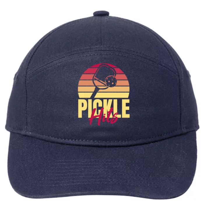 Pickleball Retro Hits 7-Panel Snapback Hat