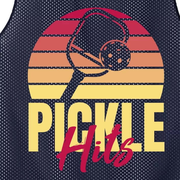 Pickleball Retro Hits Mesh Reversible Basketball Jersey Tank