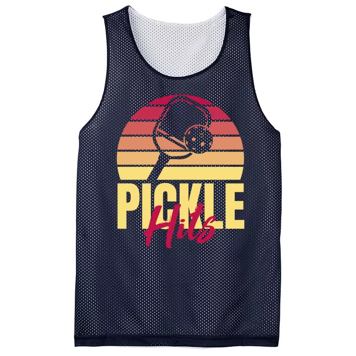 Pickleball Retro Hits Mesh Reversible Basketball Jersey Tank