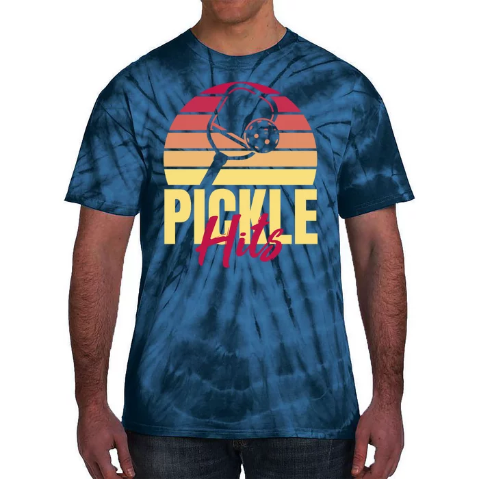 Pickleball Retro Hits Tie-Dye T-Shirt