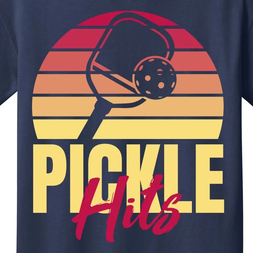 Pickleball Retro Hits Kids T-Shirt