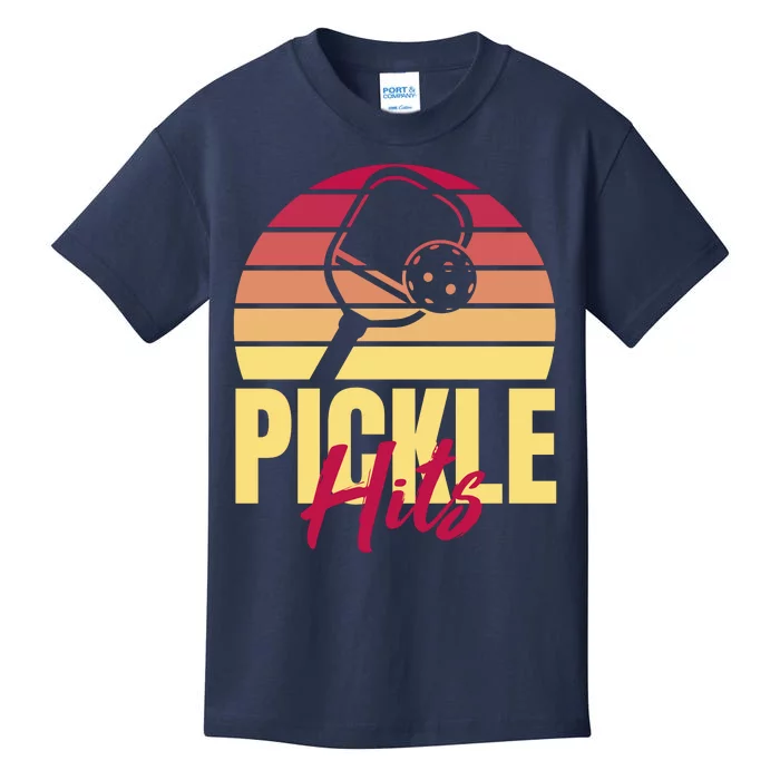 Pickleball Retro Hits Kids T-Shirt