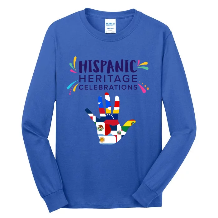 Puerto Rico Hispanic Heritage Gift Idea Funny Gift Tall Long Sleeve T-Shirt