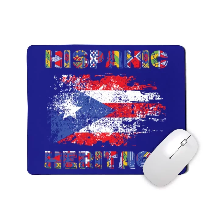 Puerto Rico Hispanic Heritage Month Gift Design Idea Gift Mousepad