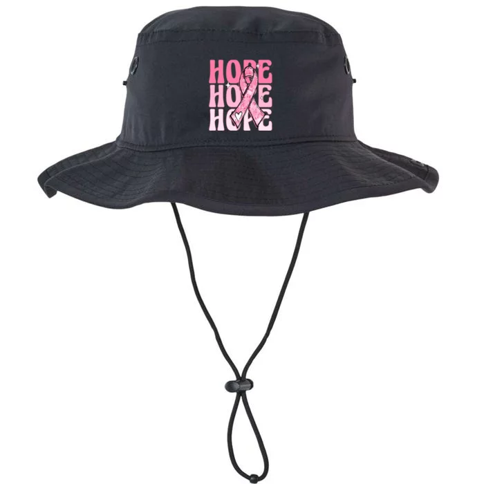 Pink Ribbon Hope Breast Cancer Legacy Cool Fit Booney Bucket Hat