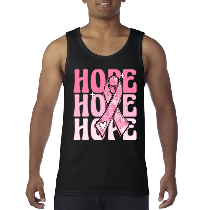 Pink Ribbon Hope Breast Cancer Tank Top