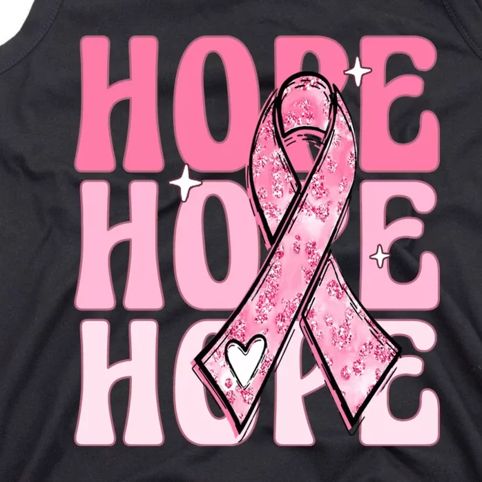 Pink Ribbon Hope Breast Cancer Tank Top